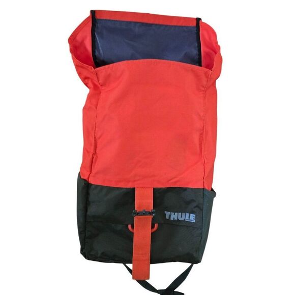 Thule Orange & Black Backpack With Buckle Closure & Side Pockets - Picture 5 of 13